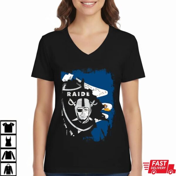Together Louisiana Las Vegas Raiders Eagle Fusion Shirt