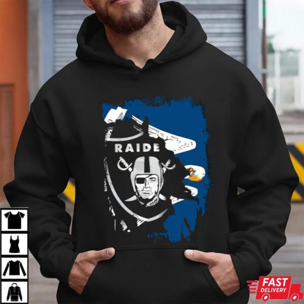 Together Louisiana Las Vegas Raiders Eagle Fusion Shirt