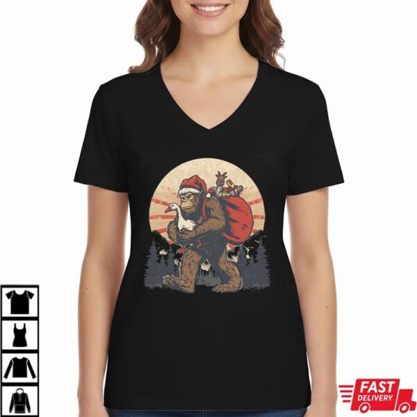 Christmas Bigfoot Santa Shirt Christmas Bigfoot Santa Shirt