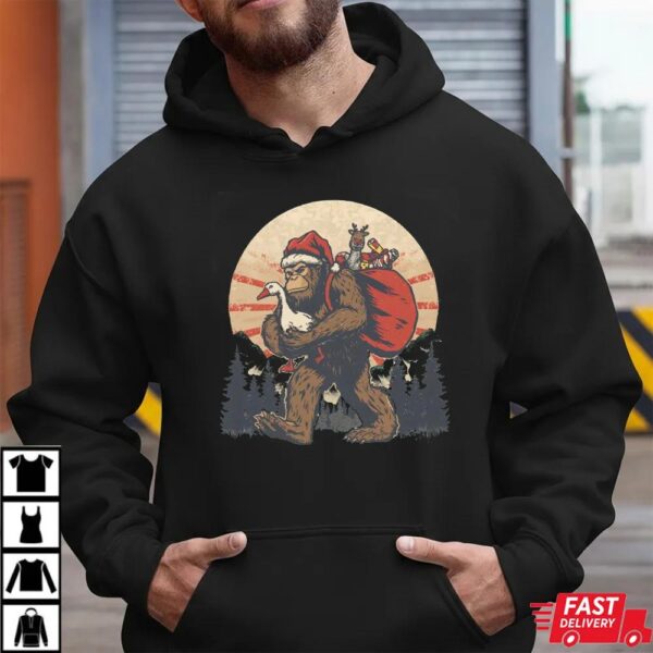 Christmas Bigfoot Santa Shirt Christmas Bigfoot Santa Shirt