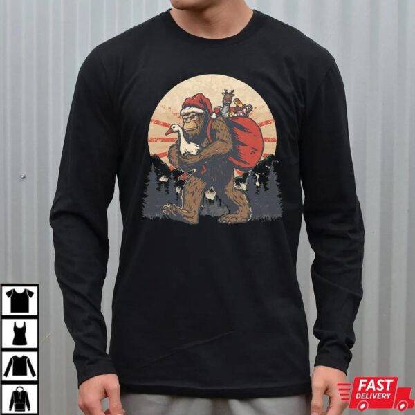 Christmas Bigfoot Santa Shirt Christmas Bigfoot Santa Shirt