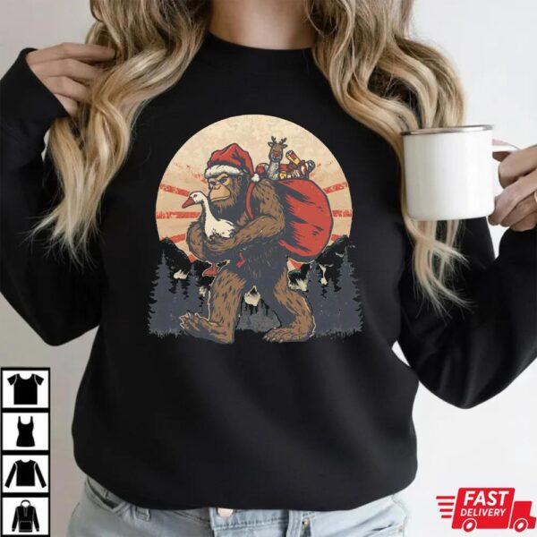 Christmas Bigfoot Santa Shirt Christmas Bigfoot Santa Shirt