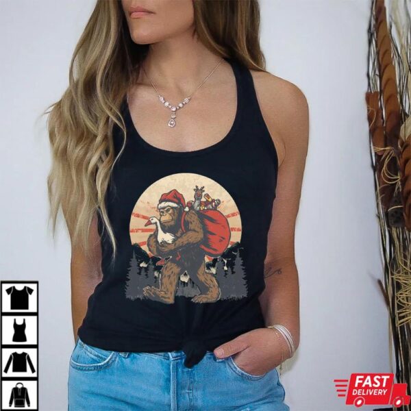 Christmas Bigfoot Santa Shirt Christmas Bigfoot Santa Shirt