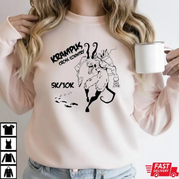The Krampus Cross Country 5K, 10K, or Naughty Nine Miler Shirt The Krampus Cross Country 5K, 10K, or Naughty Nine Miler Shirt