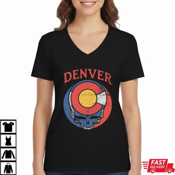 Grateful Dead Denver Colorado Flag Shirt Grateful Dead Denver Colorado Flag Shirt