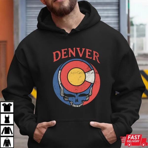 Grateful Dead Denver Colorado Flag Shirt Grateful Dead Denver Colorado Flag Shirt