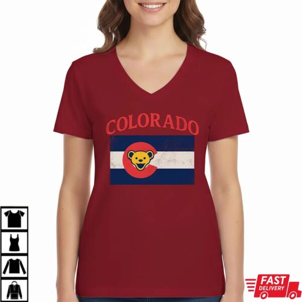 Grateful Dead Ski Bears Colorado Flag Shirt Grateful Dead Ski Bears Colorado Flag Shirt