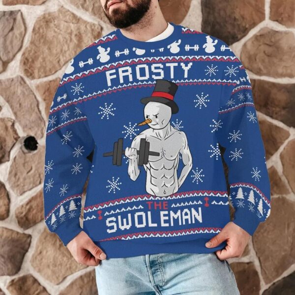 Frosty the Swoleman Christmas Ugly Sweater