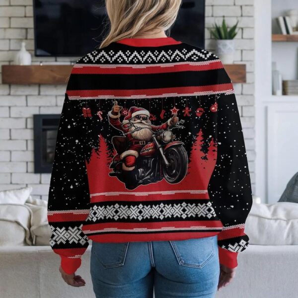 Funny Biker Santa Christmas Sweater for Biker, Oh What Fun It Is To Ride Ugly Xmas Sweatshirt Funny Biker Santa Christmas Sweater for Biker, Oh What Fun It Is To Ride Ugly Xmas Sweatshirt
