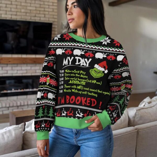 Funny Grinch My Day Christmas Ugly Sweater
