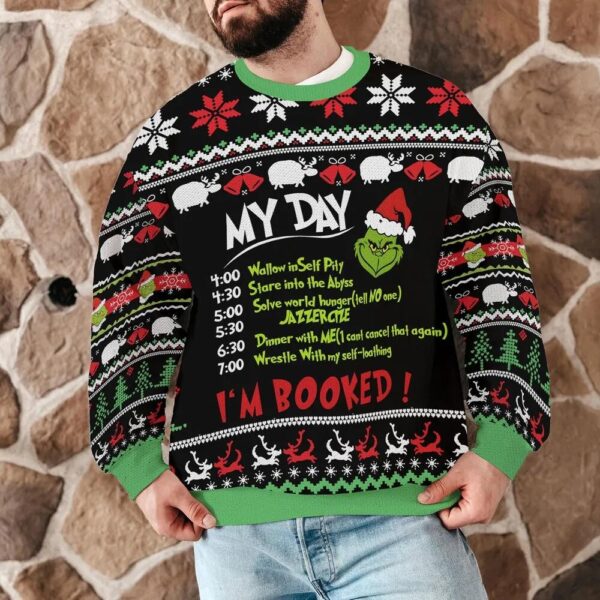 Funny Grinch My Day Christmas Ugly Sweater