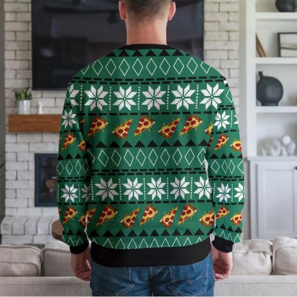 Funny Pizza Cat Christmas Ugly Sweatshirt Funny Pizza Cat Christmas Ugly Sweatshirt