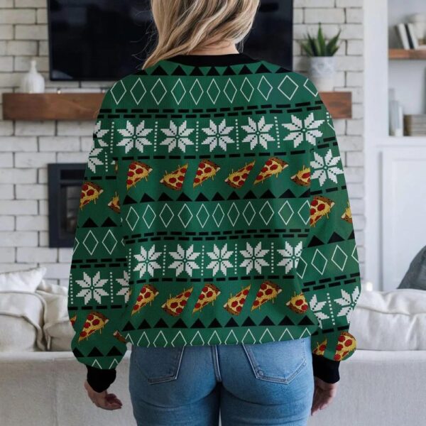 Funny Pizza Cat Christmas Ugly Sweatshirt Funny Pizza Cat Christmas Ugly Sweatshirt