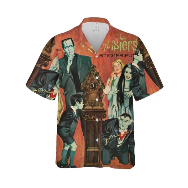 Halloween The Munsters Frankenstein Cartoon Hawaiian Shirt