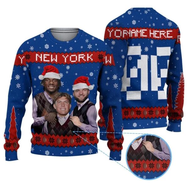 Personalized Jaxson Dart Cam Skattebo Malik Nabers Ugly Sweater Personalized Jaxson Dart Cam Skattebo Malik Nabers Ugly Sweater