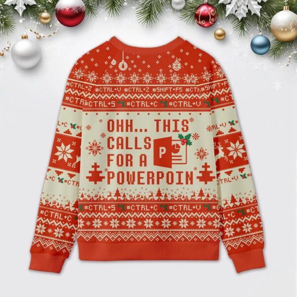 Ohh This Calls for a Spreadsheet Ugly Christmas Sweatshirt