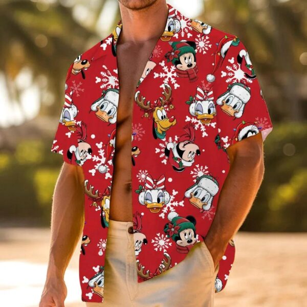Mickey Minnie Donald Pluto Goofy Xmas Hawaiian Shirt Mickey Minnie Donald Pluto Goofy Xmas Hawaiian Shirt