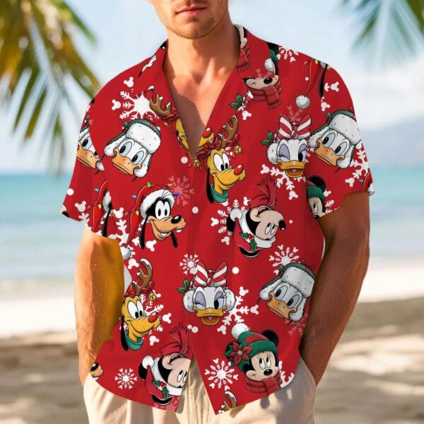 Mickey Minnie Donald Pluto Goofy Xmas Hawaiian Shirt Mickey Minnie Donald Pluto Goofy Xmas Hawaiian Shirt