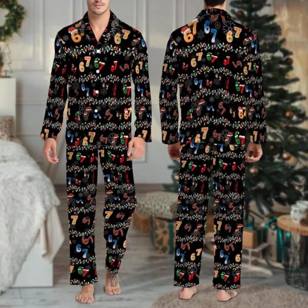 Six Seven Meme Christmas Pajama Set Six Seven Meme Christmas Pajama Set
