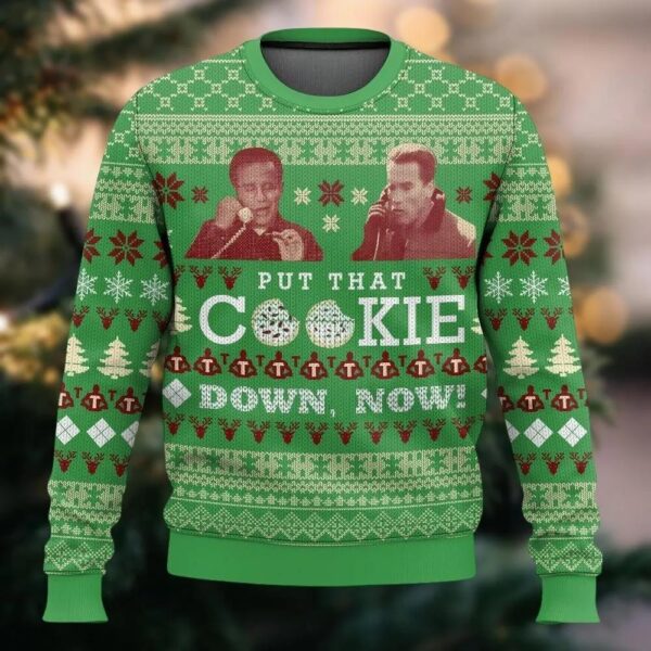 Put That Cookie Down Now Ugly Christmas Sweater Put That Cookie Down Now Ugly Christmas Sweater