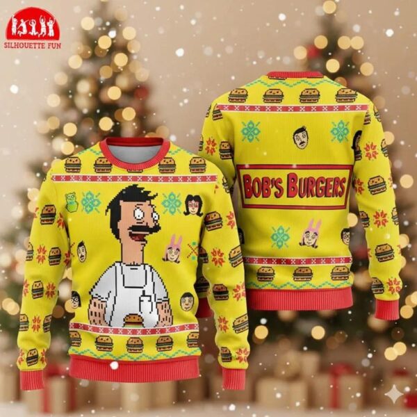 Bob’s Burgers Ugly Christmas Ugly Sweater Bob’s Burgers Ugly Christmas Ugly Sweater