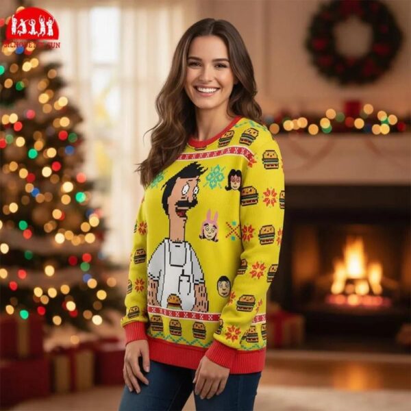 Bob’s Burgers Ugly Christmas Ugly Sweater Bob’s Burgers Ugly Christmas Ugly Sweater