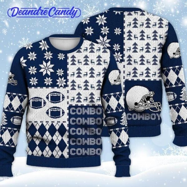 2025 Dallas Cowboys Ugly Sweater Christmas