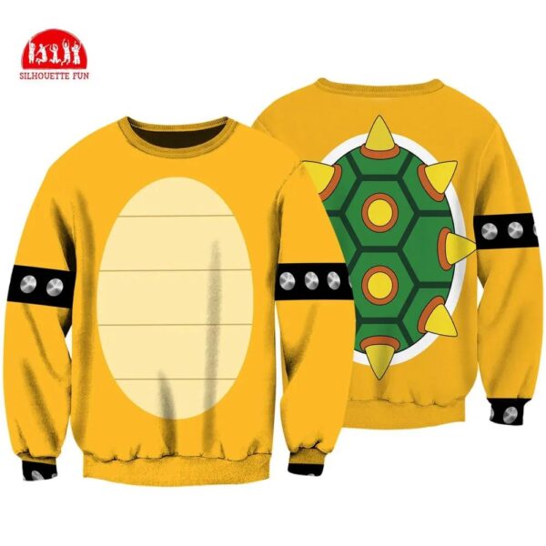 Bowser Mario Full Over Print 3D Hoodie