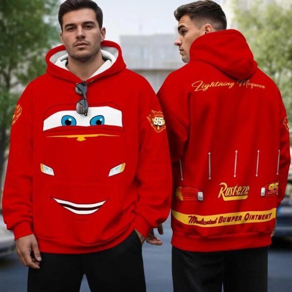Lightning McQueen 3D Full Over Print Hoodie