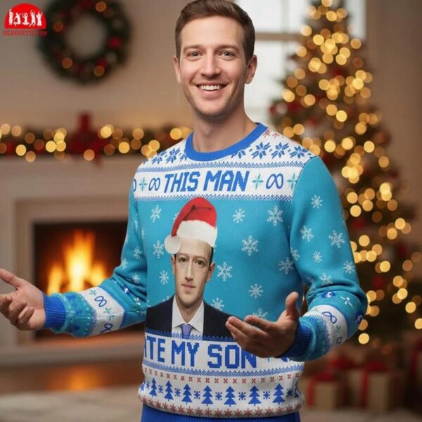 Mark Zuckerberg Meme Ugly Christmas Sweater