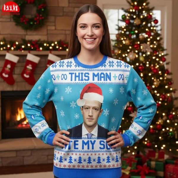 Mark Zuckerberg Meme Ugly Christmas Sweater