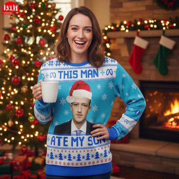 Mark Zuckerberg Meme Ugly Christmas Sweater