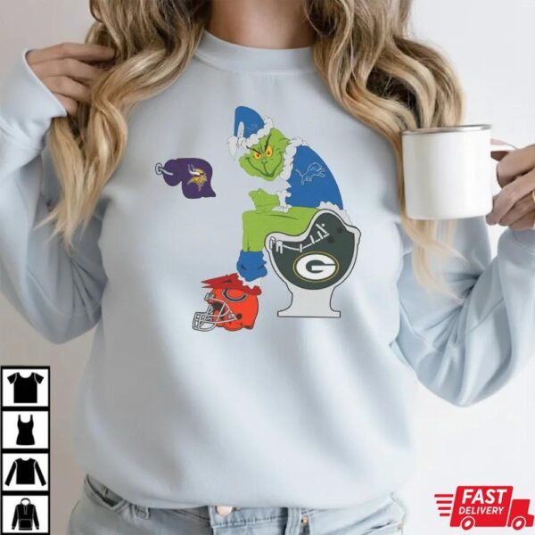 Funny Detroit Lions Grinch Christmas Football Rivalry Shirt Funny Detroit Lions Grinch Christmas Football Rivalry Shirt