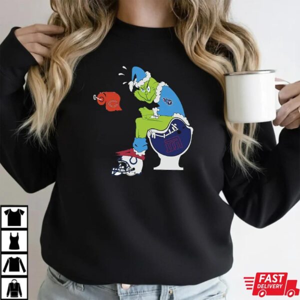 Funny NFL Tennessee Titans Grinch Christmas Football Rivalry Shirt