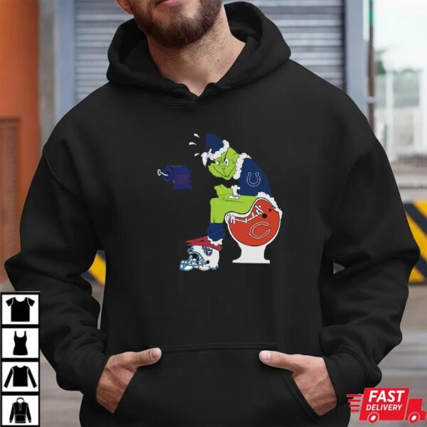 Funny NFL Philadelphia Eagles Grinch Christmas Football Rivalry Shirt