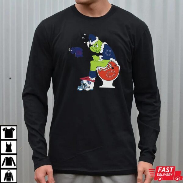 Funny NFL Philadelphia Eagles Grinch Christmas Football Rivalry Shirt