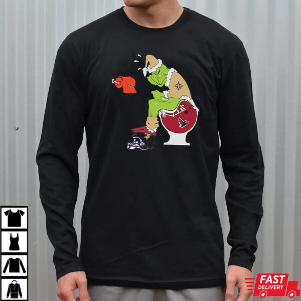 Funny NFL New Orleans Saints Grinch Christmas Football Rivalry Shirt Funny NFL New Orleans Saints Grinch Christmas Football Rivalry Shirt
