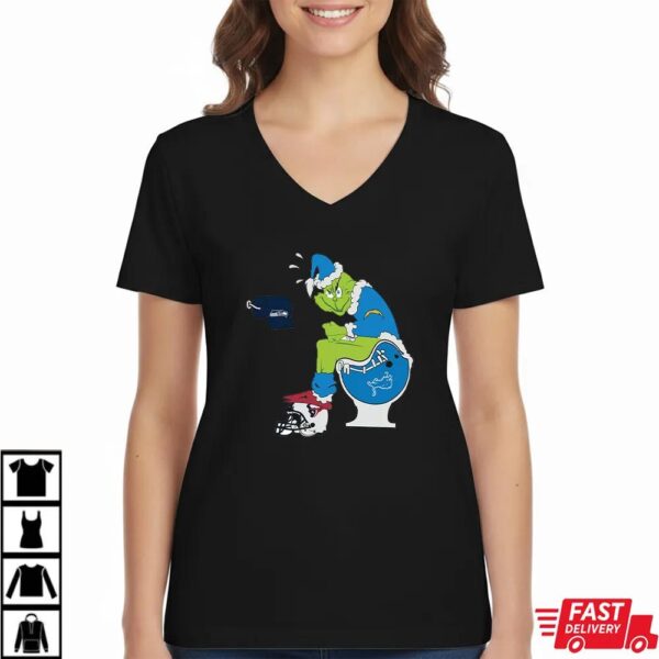 Funny NFL Los Angeles Chargers Grinch Christmas Football Rivalry Shirt Funny NFL Los Angeles Chargers Grinch Christmas Football Rivalry Shirt