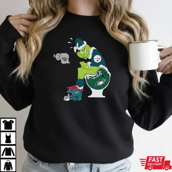 Funny NFL Pittsburgh Steelers Grinch Christmas Football Rivalry Shirt Funny NFL Pittsburgh Steelers Grinch Christmas Football Rivalry Shirt
