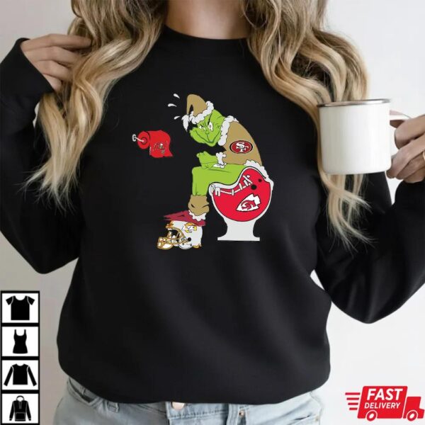 Funny NFL San Francisco 49ers Grinch Christmas Football Rivalry Shirt Funny NFL San Francisco 49ers Grinch Christmas Football Rivalry Shirt