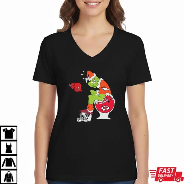 Funny NFL Denver Broncos Grinch Christmas Football Rivalry Shirt Funny NFL Denver Broncos Grinch Christmas Football Rivalry Shirt