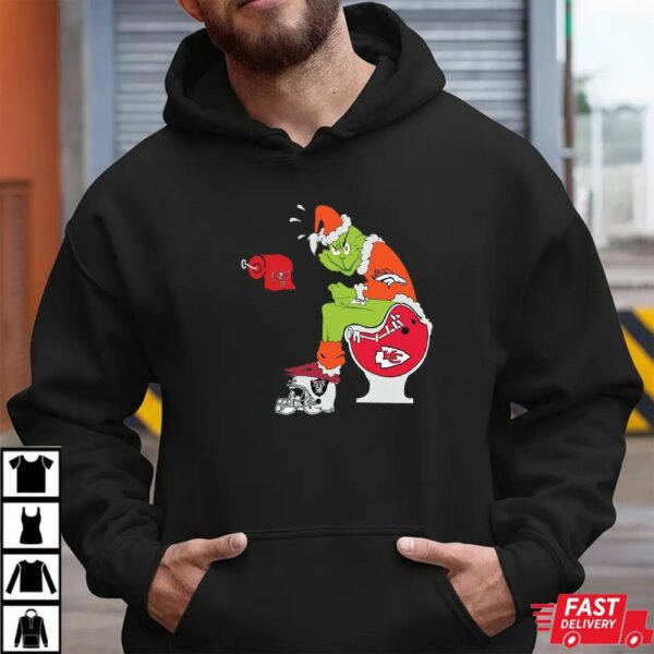 Funny NFL Denver Broncos Grinch Christmas Football Rivalry Shirt Funny NFL Denver Broncos Grinch Christmas Football Rivalry Shirt