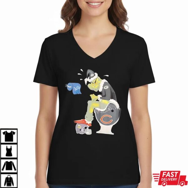 Funny Green Bay Packers Grinch Christmas Football Rivalry Shirt Funny Green Bay Packers Grinch Christmas Football Rivalry Shirt