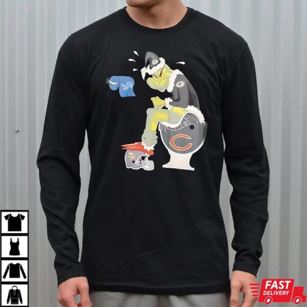 Funny Green Bay Packers Grinch Christmas Football Rivalry Shirt Funny Green Bay Packers Grinch Christmas Football Rivalry Shirt