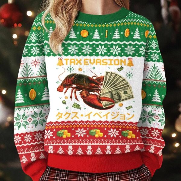 Tax Evasion Funny Ugly Christmas Sweatshirt