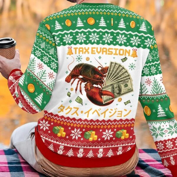 Tax Evasion Funny Ugly Christmas Sweatshirt