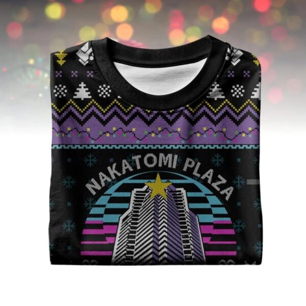Die Hard 1988 Nakatomi Plaza Ugly Christmas Sweater Die Hard 1988 Nakatomi Plaza Ugly Christmas Sweater