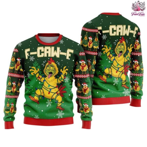 F-Caw-F Ugly Christmas Sweater F-Caw-F Ugly Christmas Sweater