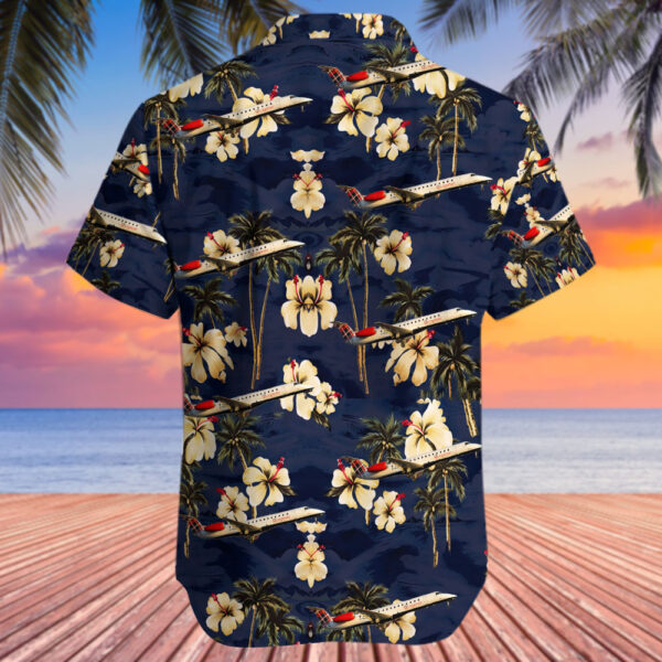 Embraer ERJ-145EP Loganair Airline Hawaiian Shirt Embraer ERJ-145EP Loganair Airline Hawaiian Shirt