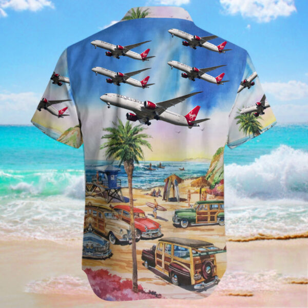 Boeing 787-9 Dreamliner Virgin Atlantic Airways Hawaiian Shirt Boeing 787-9 Dreamliner Virgin Atlantic Airways Hawaiian Shirt